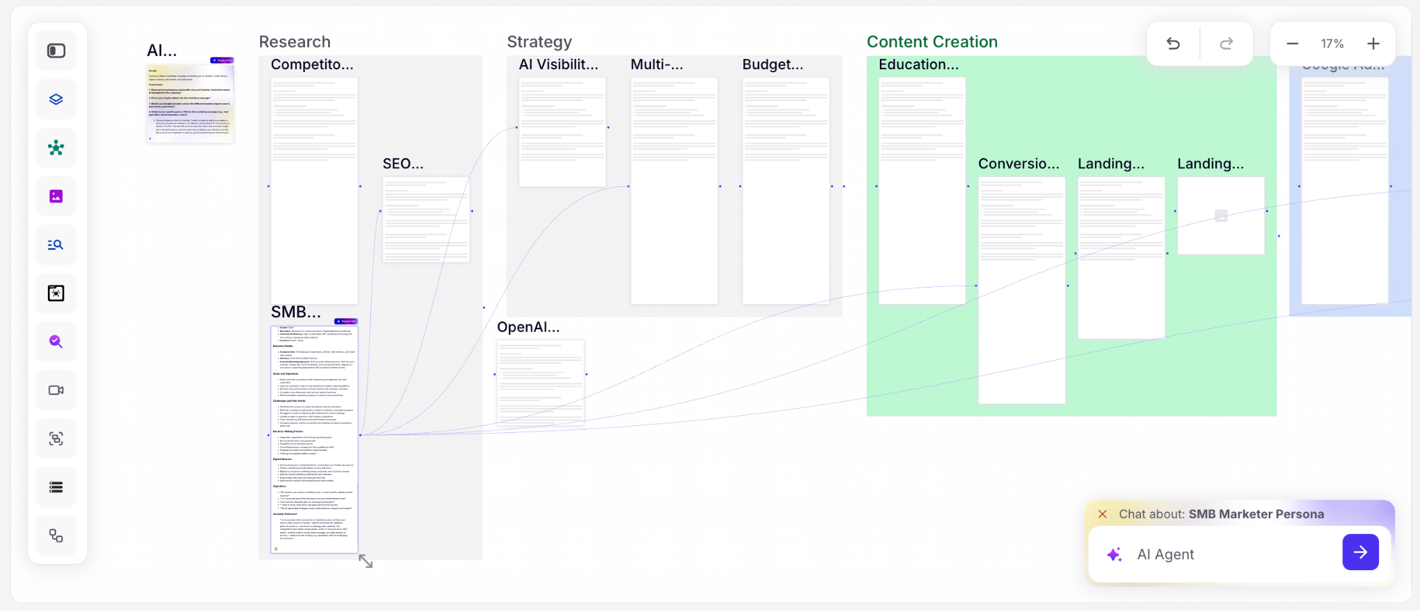 The AI Marketing Agent app will create an entire campaign strategy and assets tailored to your audience.