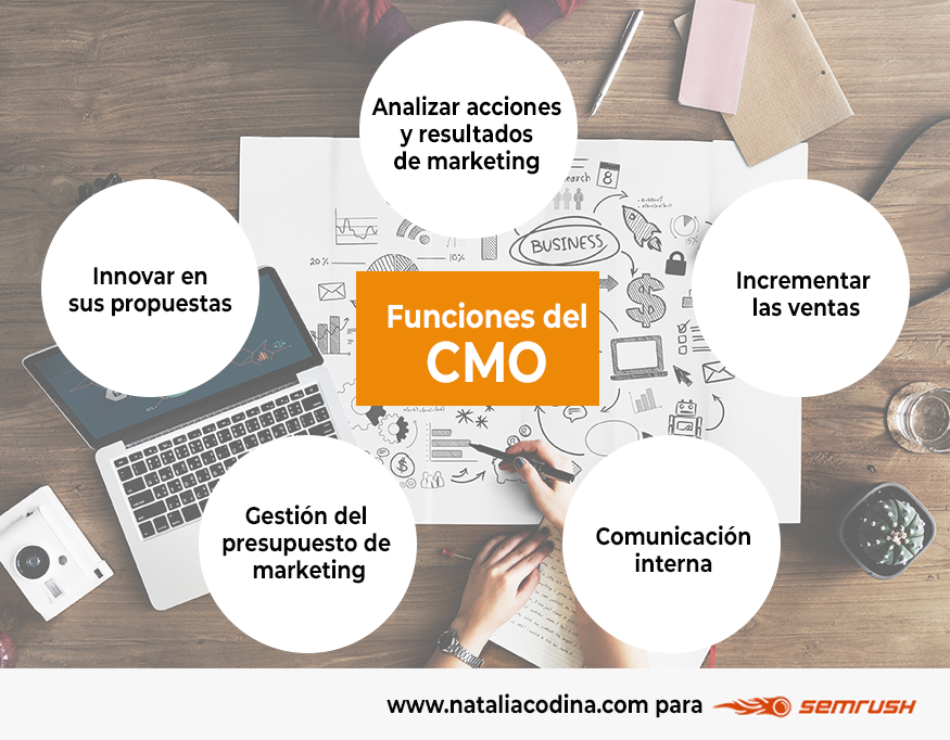 Funciones del CMO o director de marketing