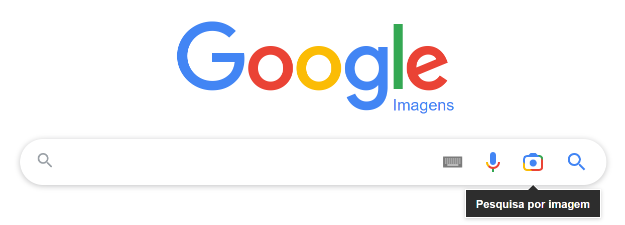 pesquisa reversa de imagens - tela do google imagens