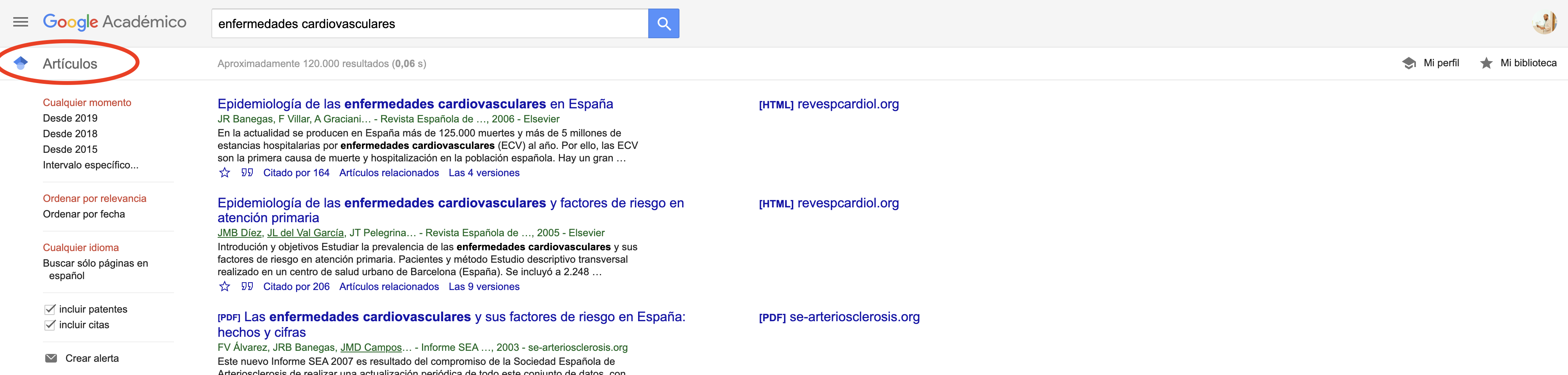Búsqueda avanzada en Google - Google Académico