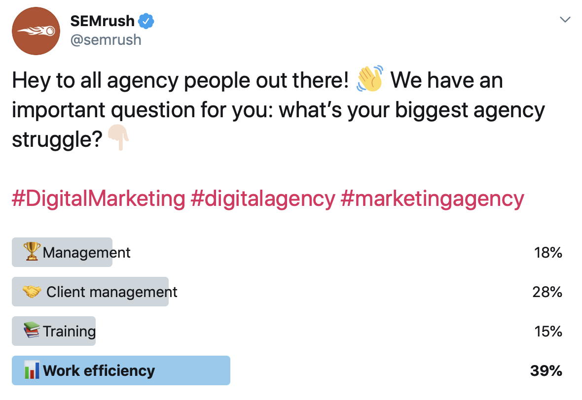 desafios da agência - gestão, retenção de clientes, treinamento, eficiência no trabalho