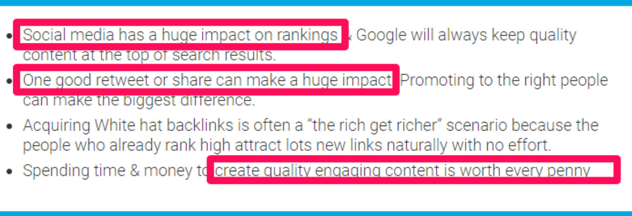 Commentaires de Matthew Woodworth sur le référencement et les réseaux sociaux