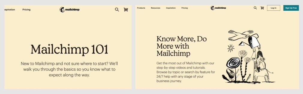 base de connaissances Mailchimp