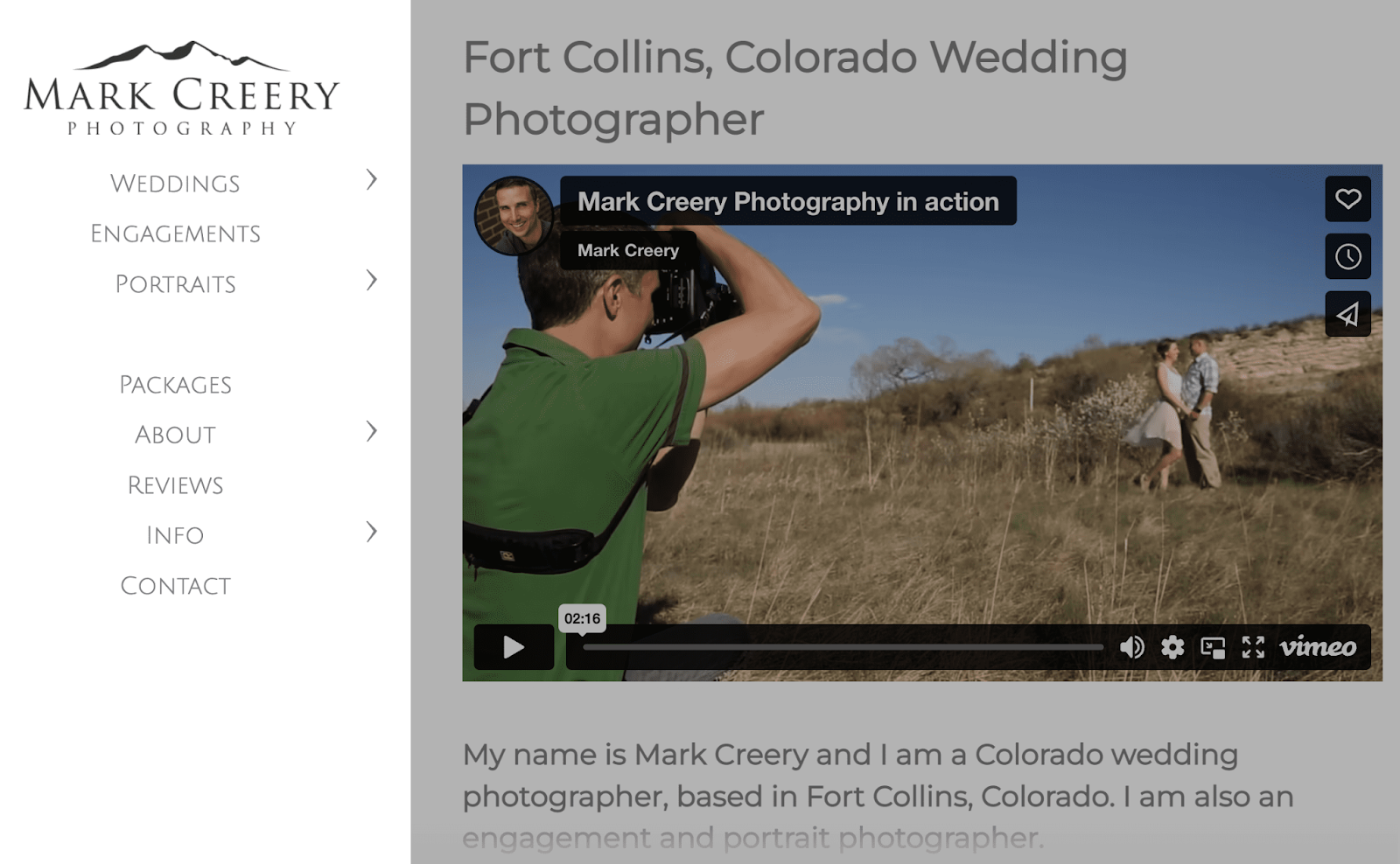 ein vertikales Seitenleisten-Navigationsmenü für eine kleinere Website mit nicht zu vielen Seiten