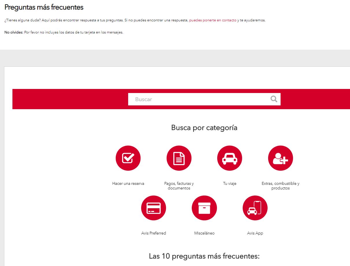 FAQs - Avis rent a car