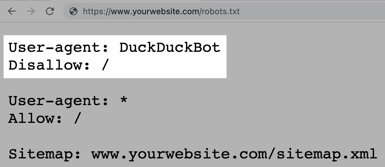 robots.txt disallow