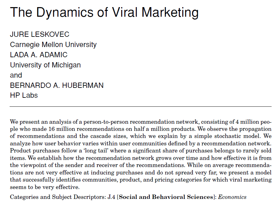 estudo sobre marketing viral