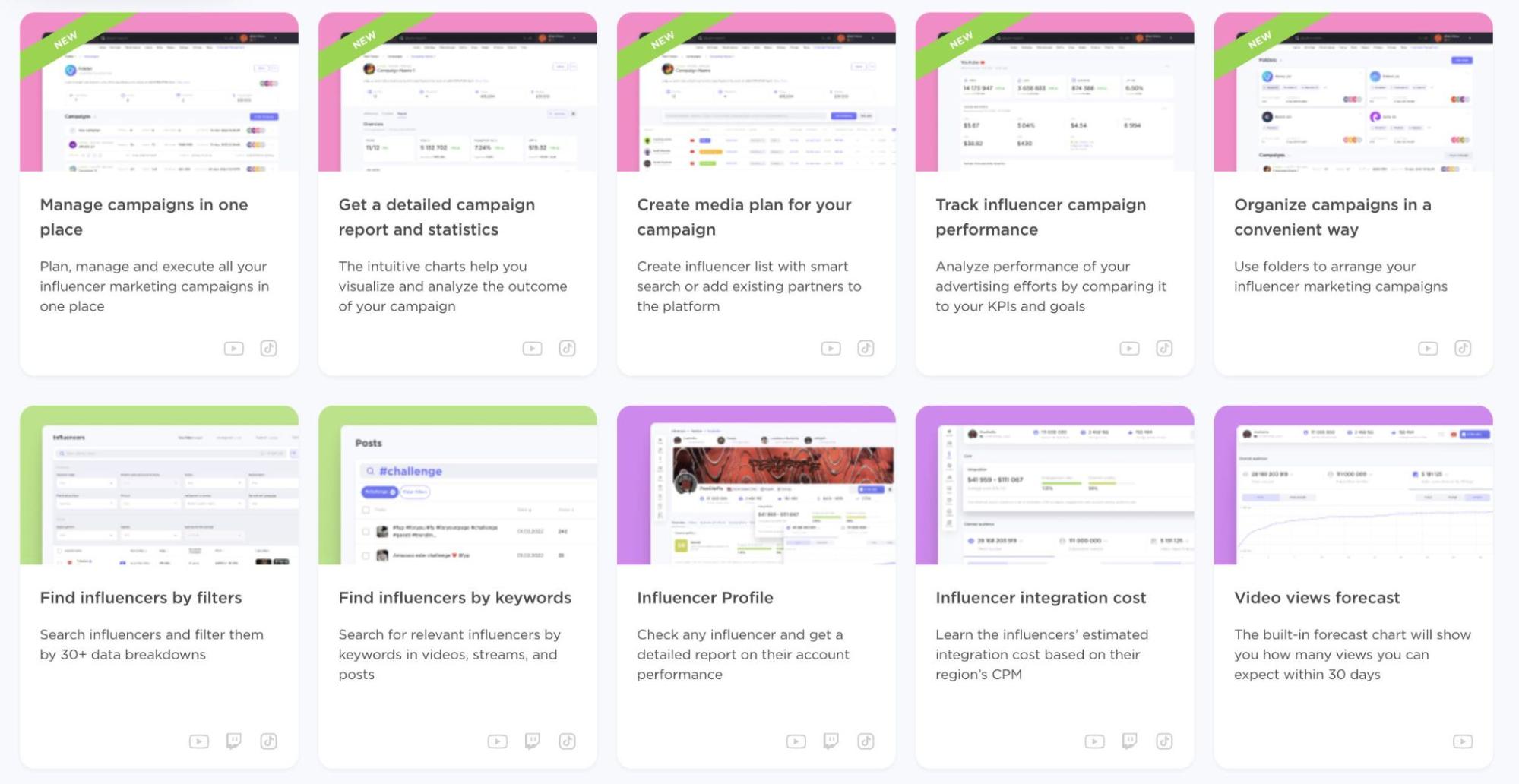 Tablero de Influencer Analytics