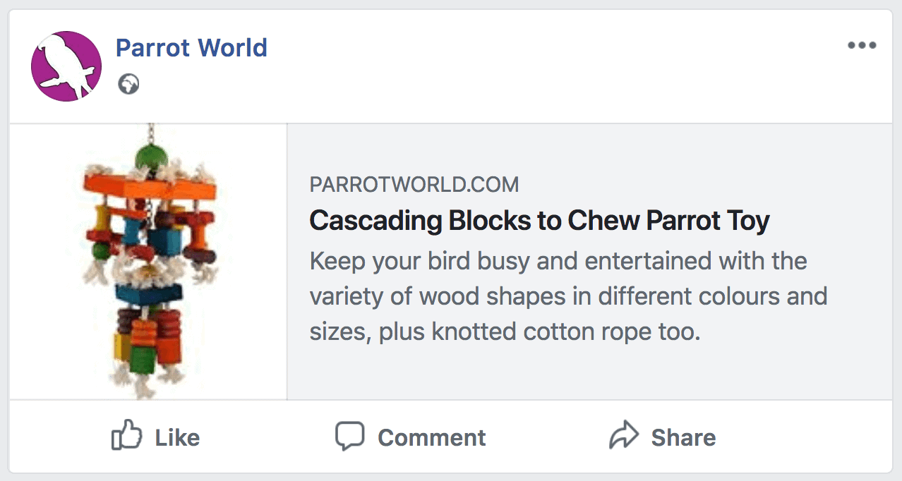 exemplo de compartilhamento sem texto