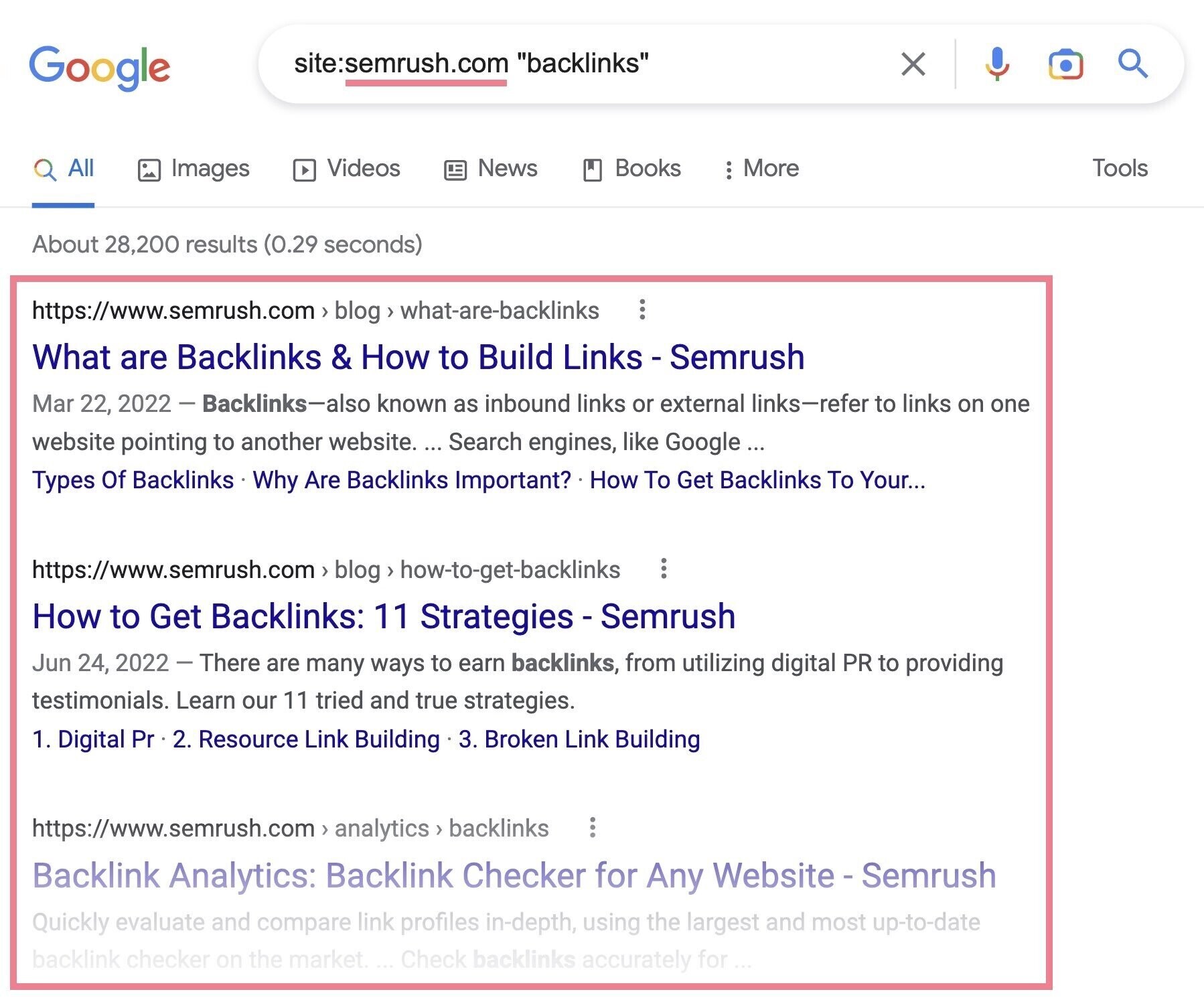 semrush ドメイン検索