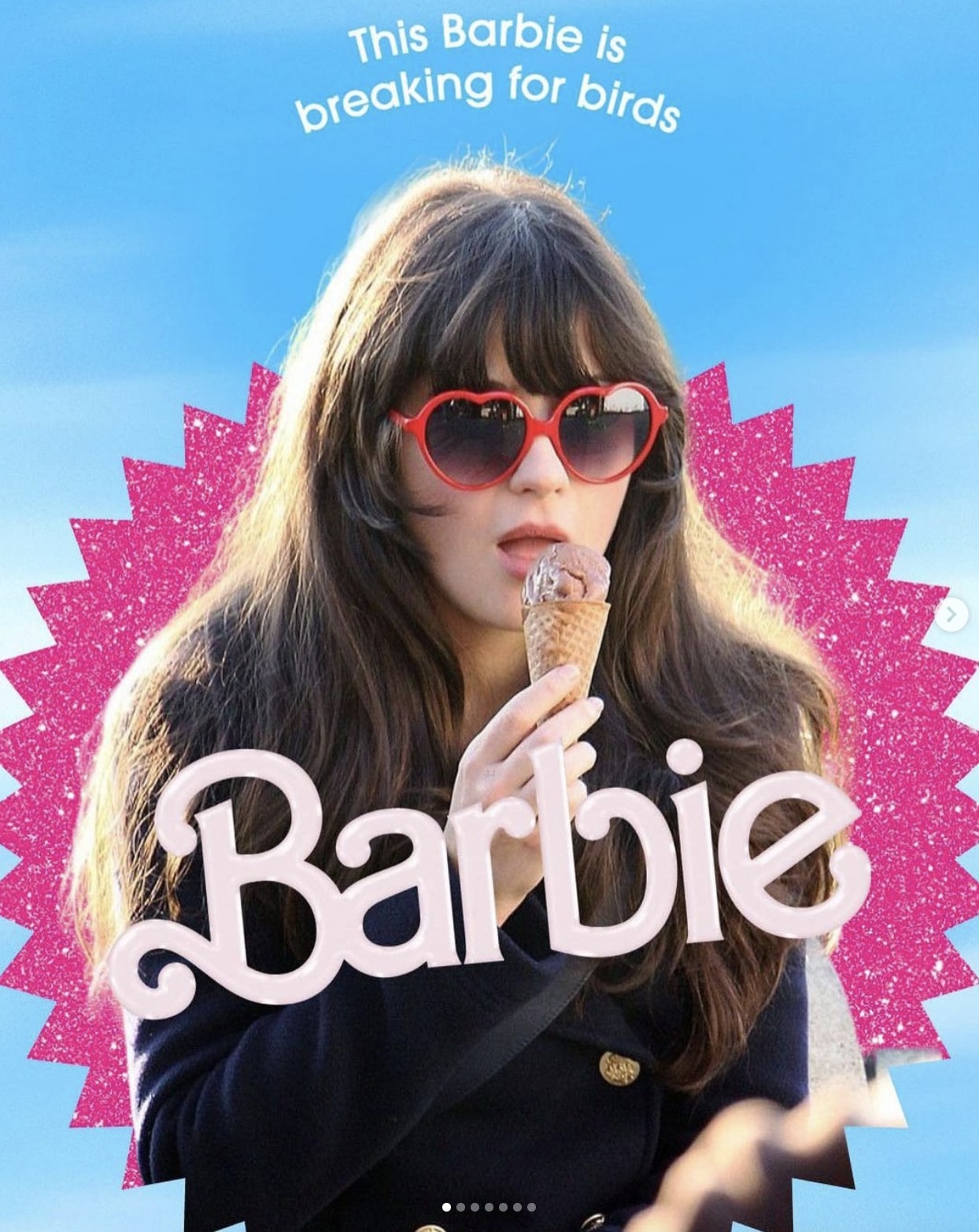 Imagem da Barbie de Zooey Deschanel