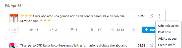 Tool per la pianificazione di post su Twitter