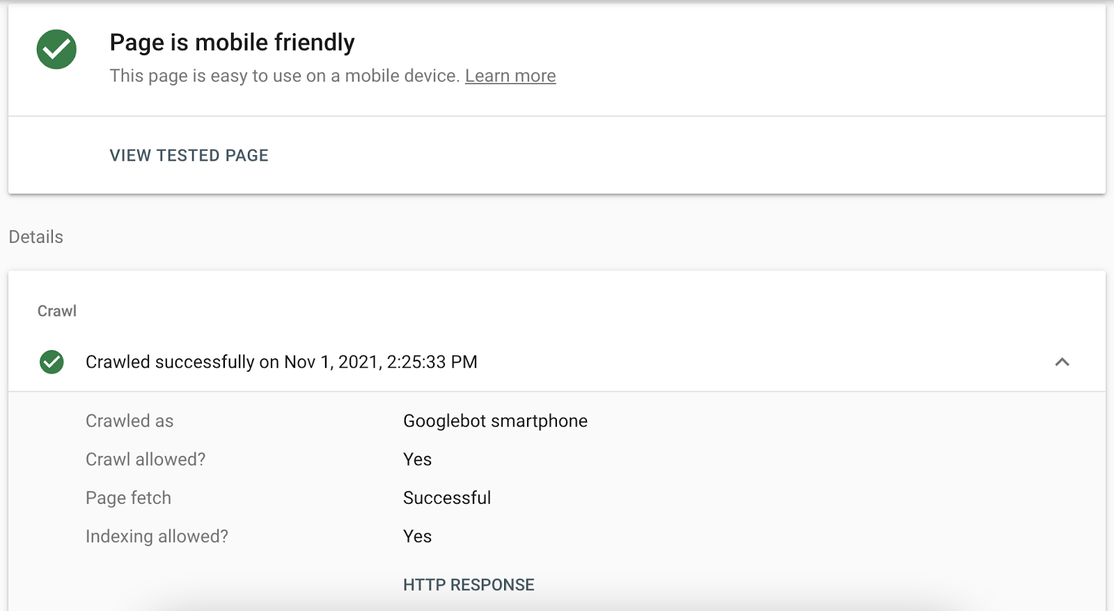 Google Mobile-Friendly Test