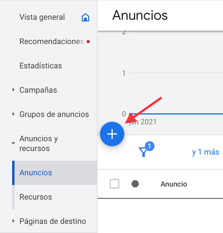 configurar una extensión sitelink