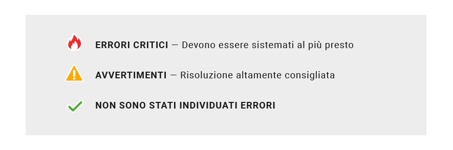 Rilevazione errori a seguito del passaggio all'HTTPS, report Site Audit
