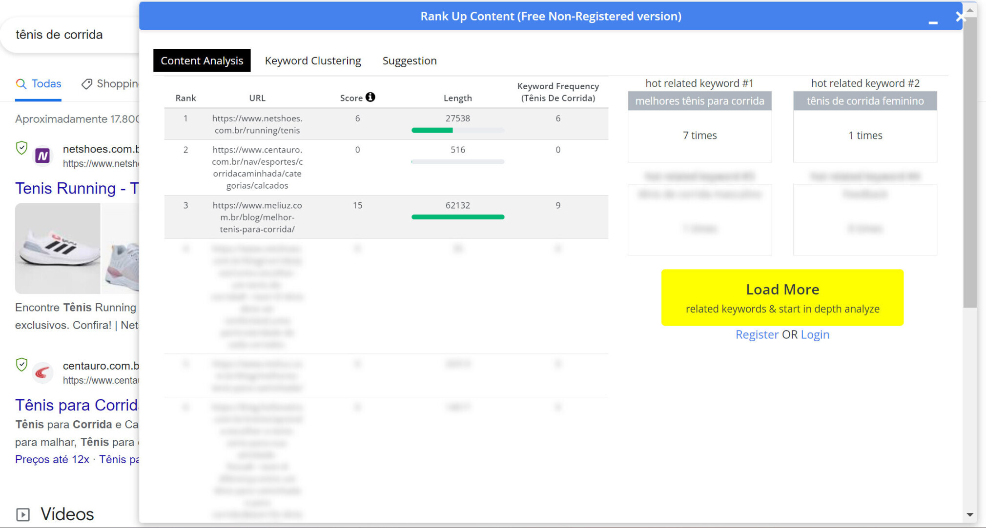 seo chrome extension - rank up content na serp
