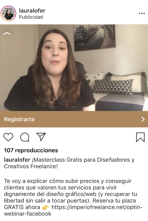 Instagram Ads - Ejemplo segmentación