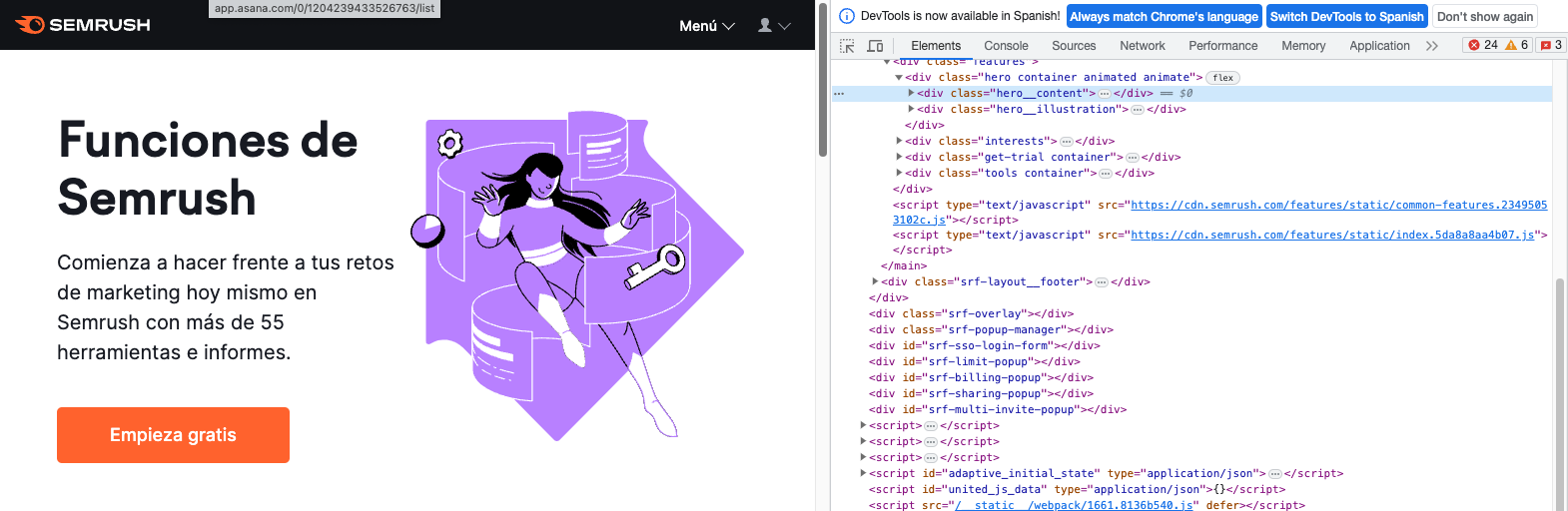 panel DevTools