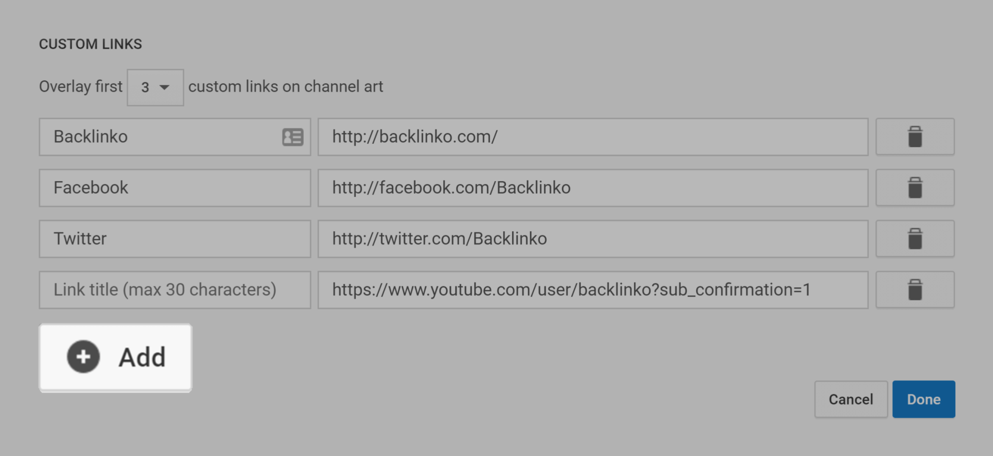 Kanalbilder-Links