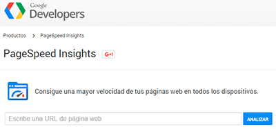 Google PageSpeed: test de velocidad de carga web