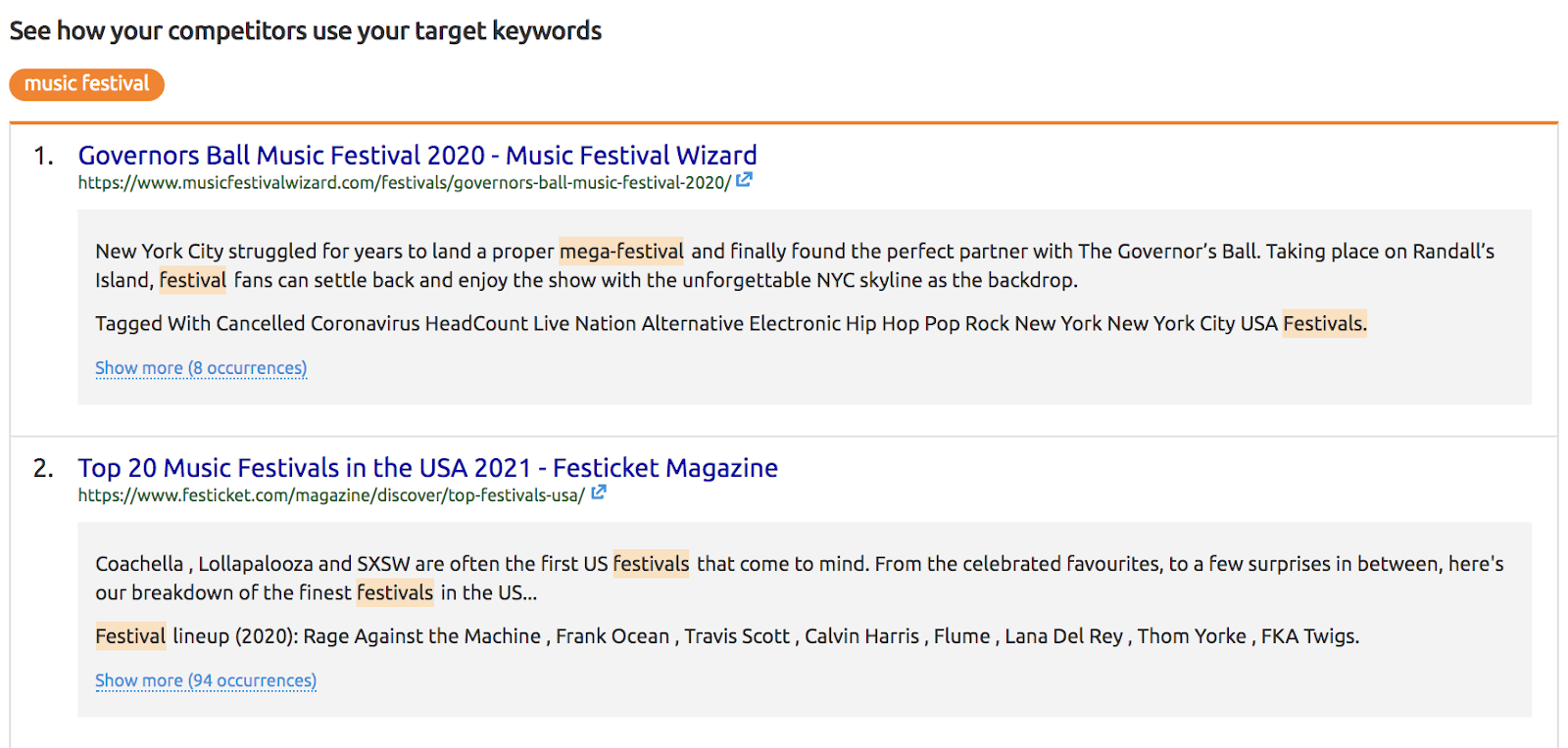 como analisar concorrentes para palavra-chave