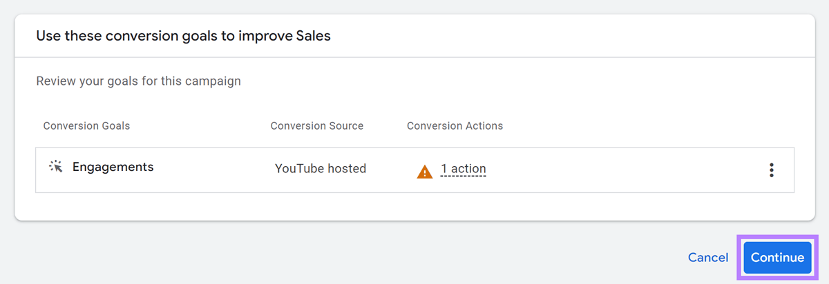Schaltfläche „Weiter“ hervorgehoben