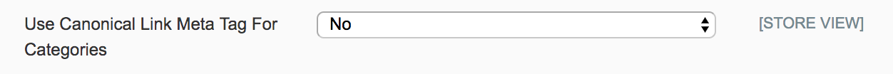 Die Canonical-Link-Option für Kategorien in Magento