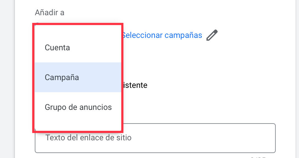 Haz clic en el botón "Añadir a"