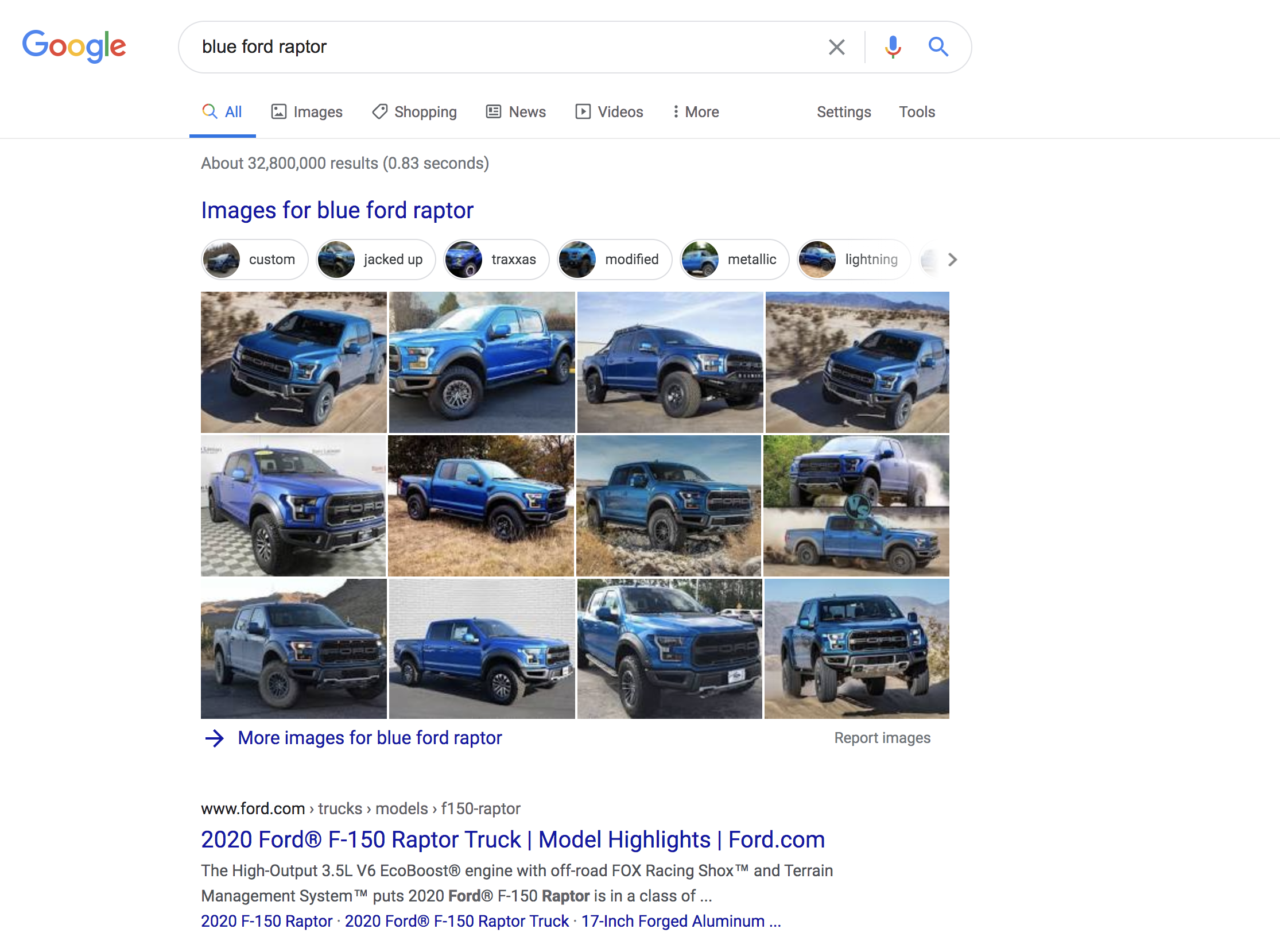 Optimierte Bilder erscheinen im Google-Suchergebnis
