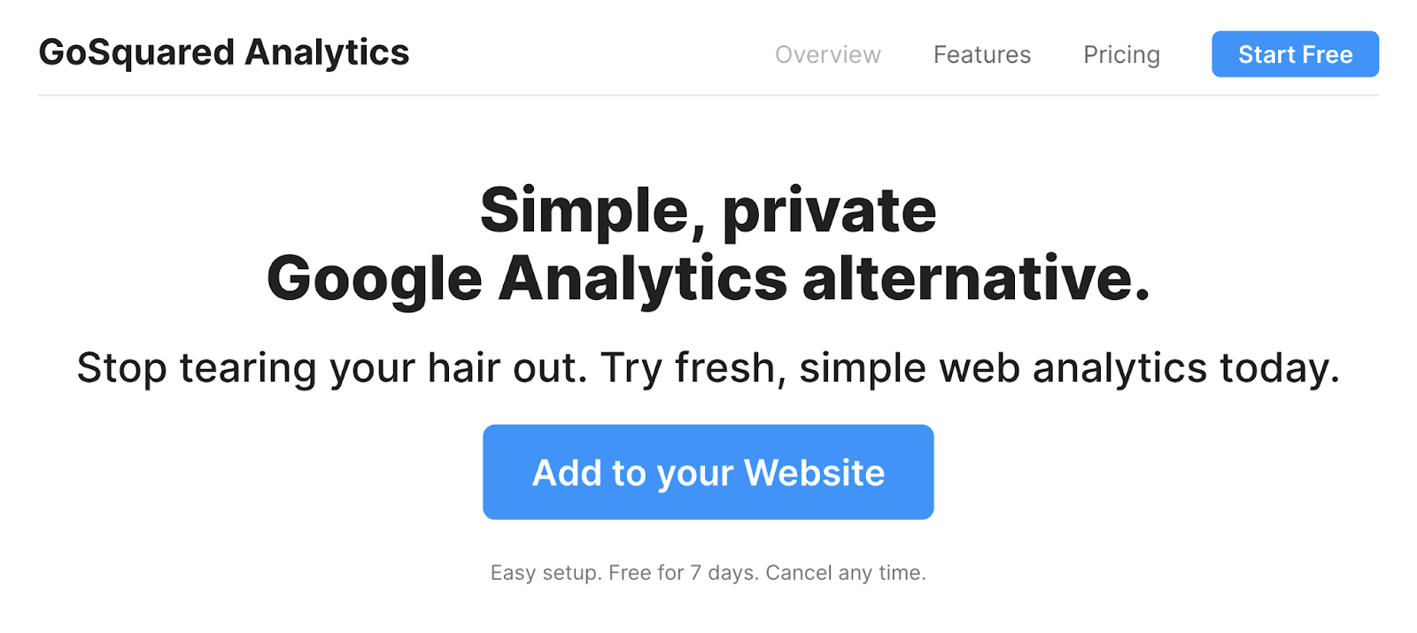 données d’analyse avec GoSquared