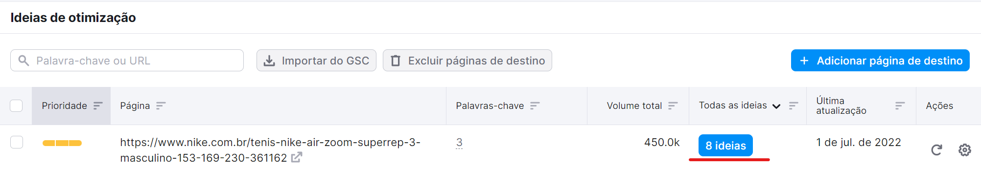 ideias de otimização