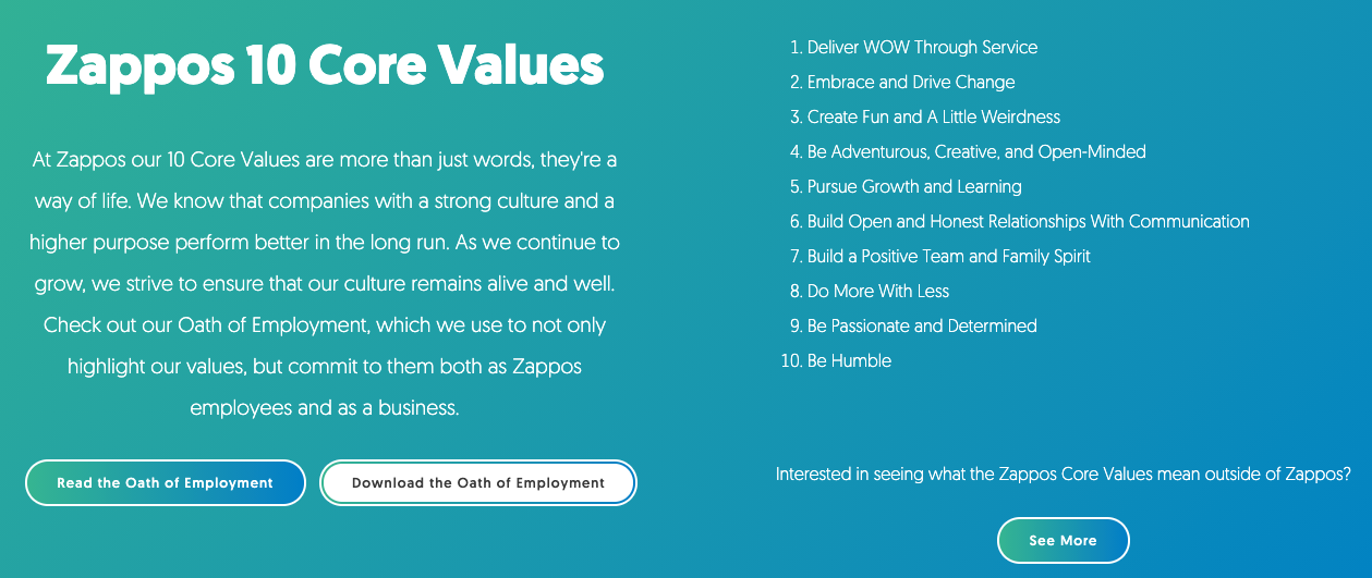 tone in writing examples - zappos