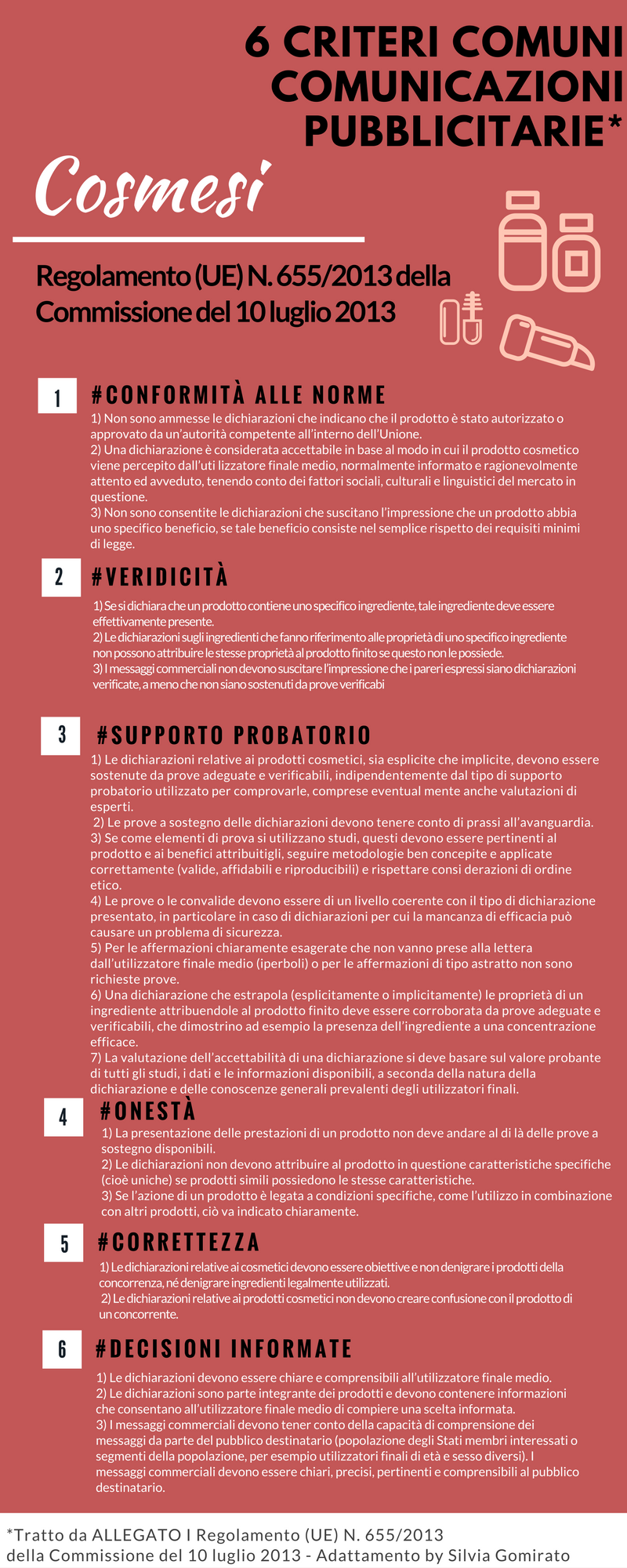 Cosmetici: i criteri da seguire per non incorrere in pubblicità ingannevole