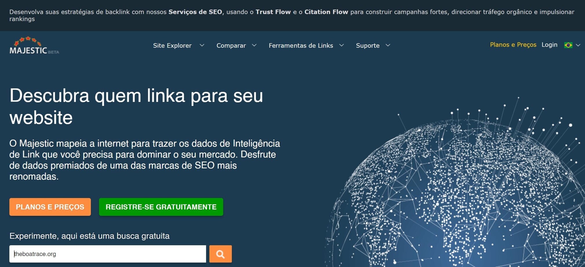 Majestic Backlink Analyzer SEO Chrome extension