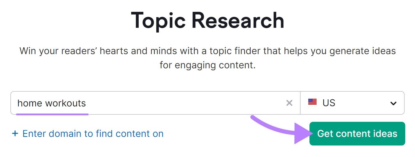 "entrenamientos en casa" introducidos en la herramienta de Investigación Temática
