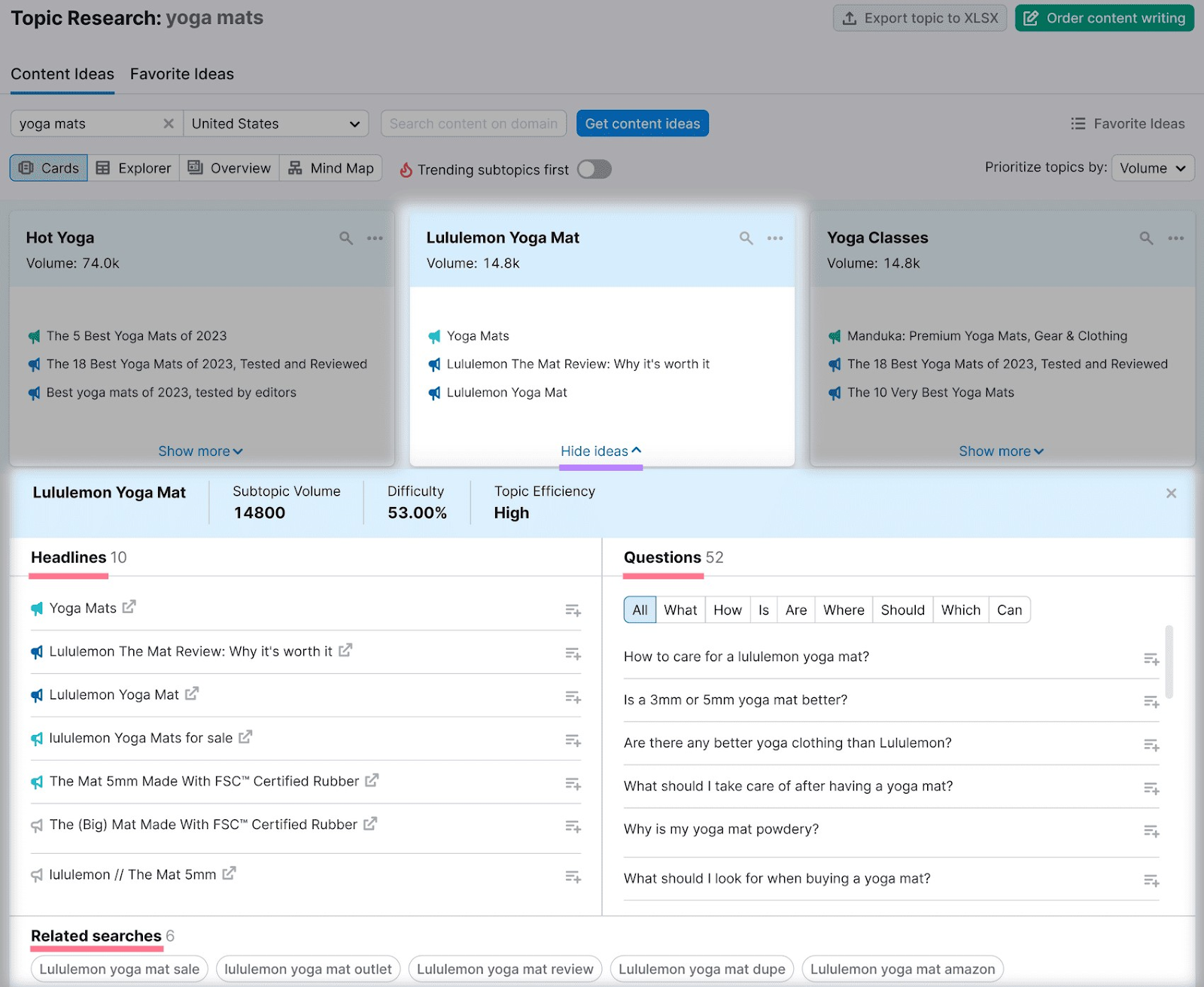 Titres, questions et recherches associées pour "tapis de yoga".