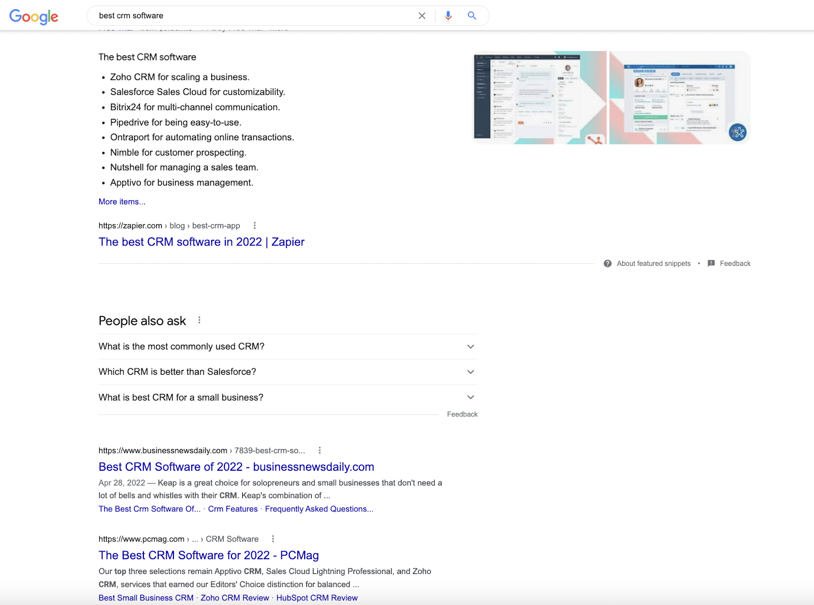 exemplo de pesquisa no google