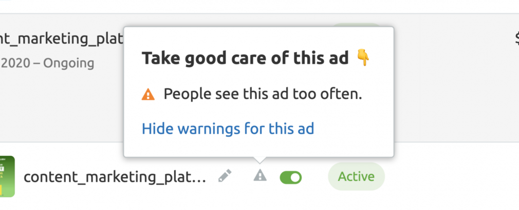 Problemas con los anuncios de Facebook - La gente ve tus anuncios con demasiada frecuencia