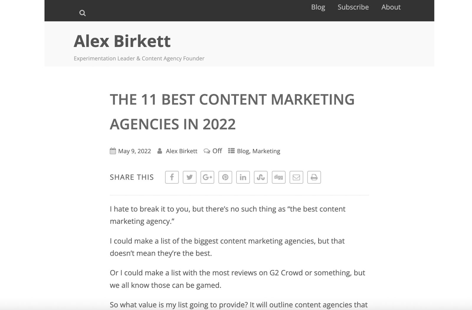 mejores agencias de marketing de contenidos