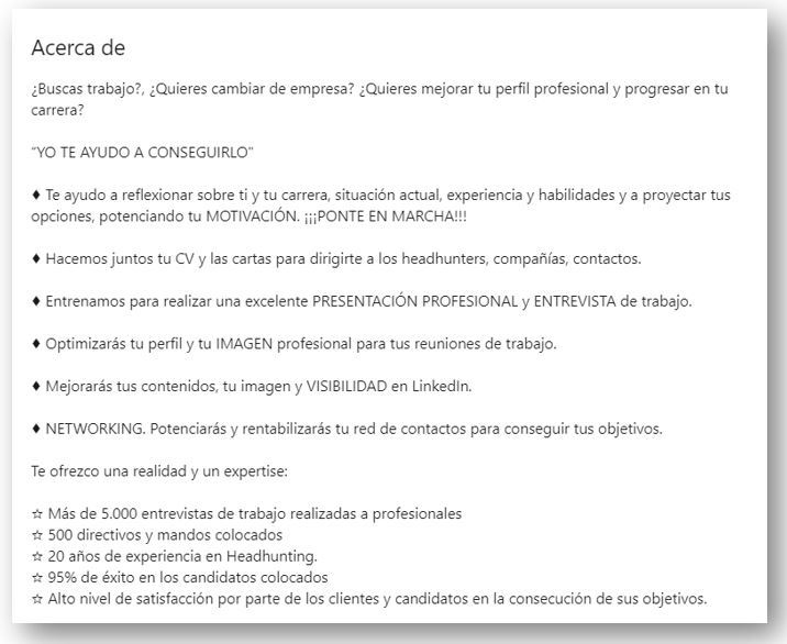 Cómo hacer neuromarketing - Extracto de LinkedIn orientado al "YO"