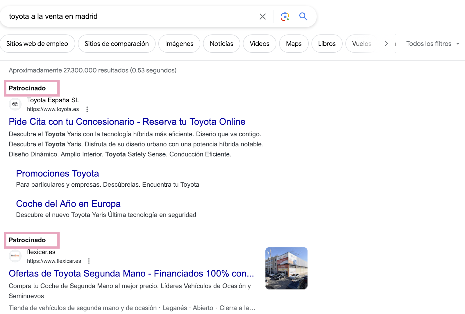Anuncios en las SERP