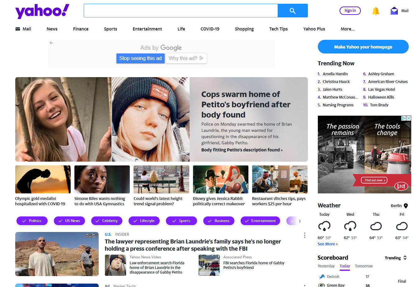 moteur de recherche Yahoo