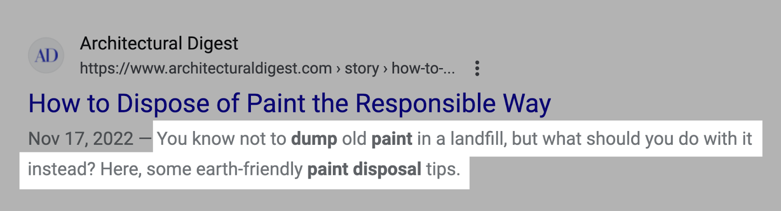 Una meta descripción destacada en las SERP