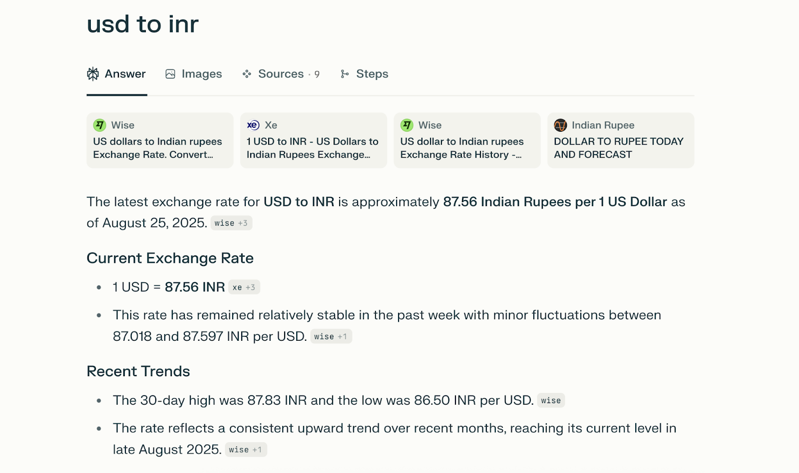 O conversor de moedas não possui um elemento interativo.