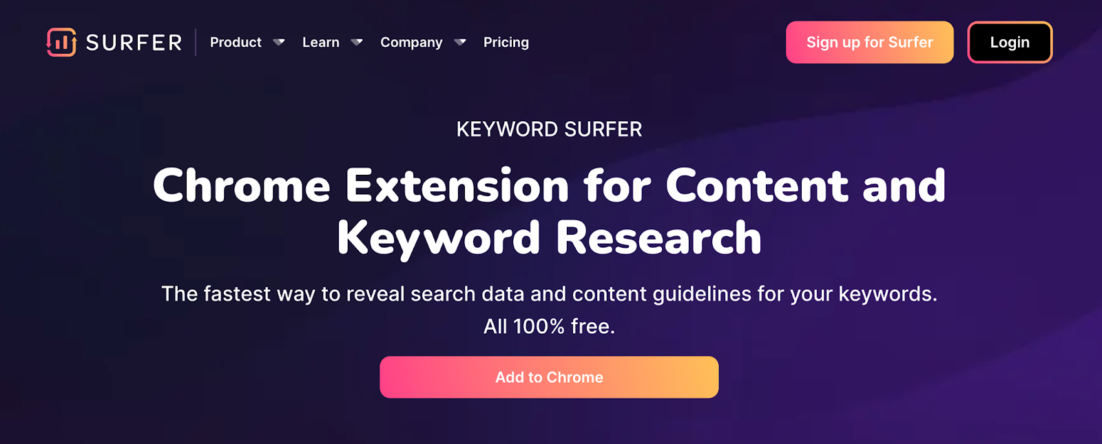 Keyword Surfer Chrome extension