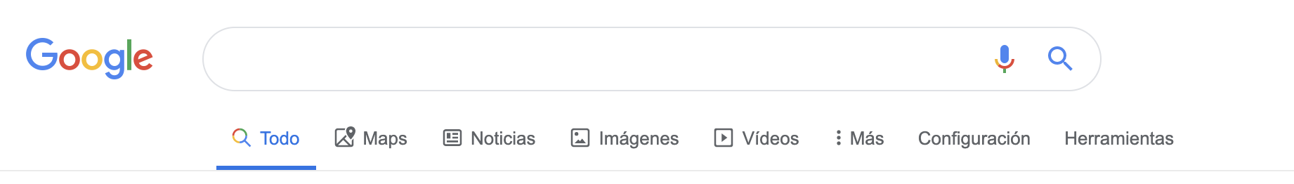 Búsqueda avanzada en Google - Tipos de búsquedas