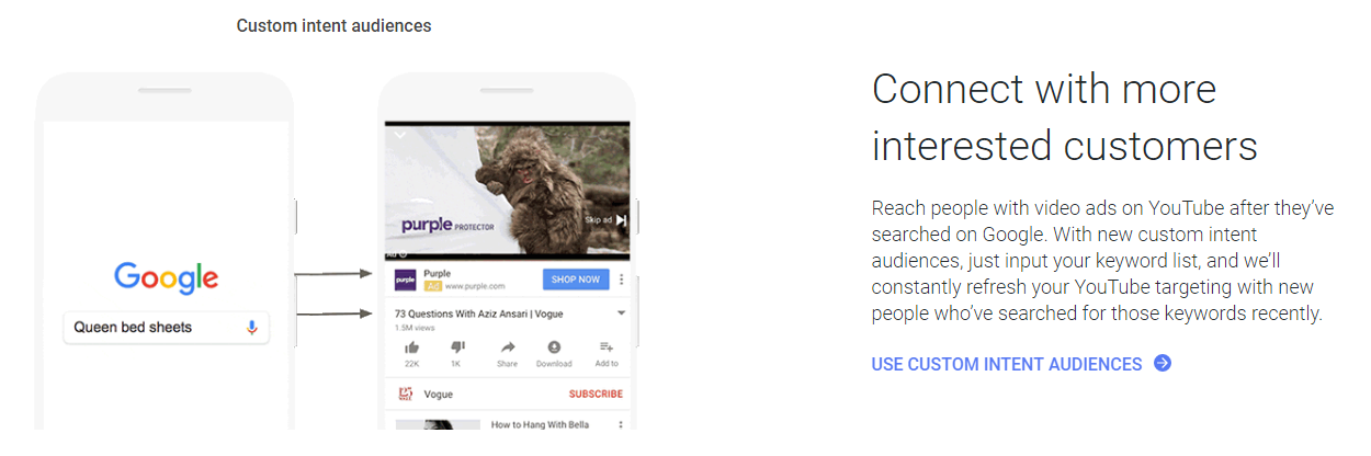 Segmentos personalizados TrueView