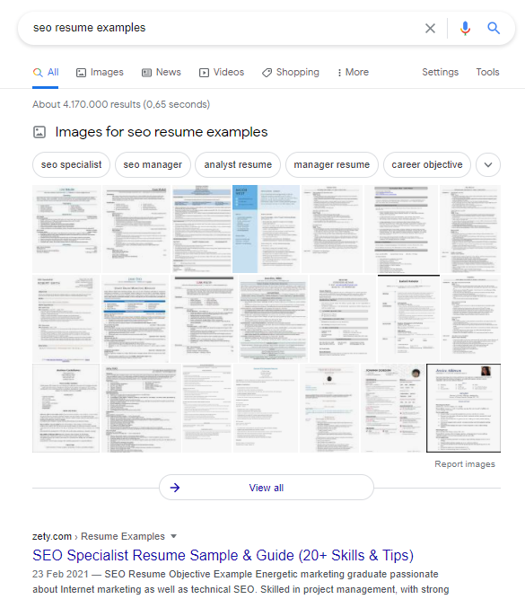 ejemplo de búsqueda de imágenes con alt text