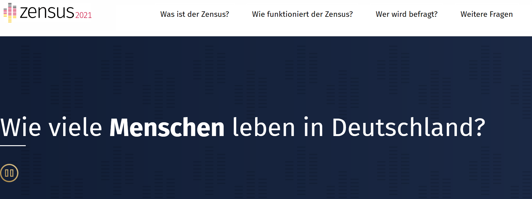 Deutschland Zensus Volkszählung 2022
