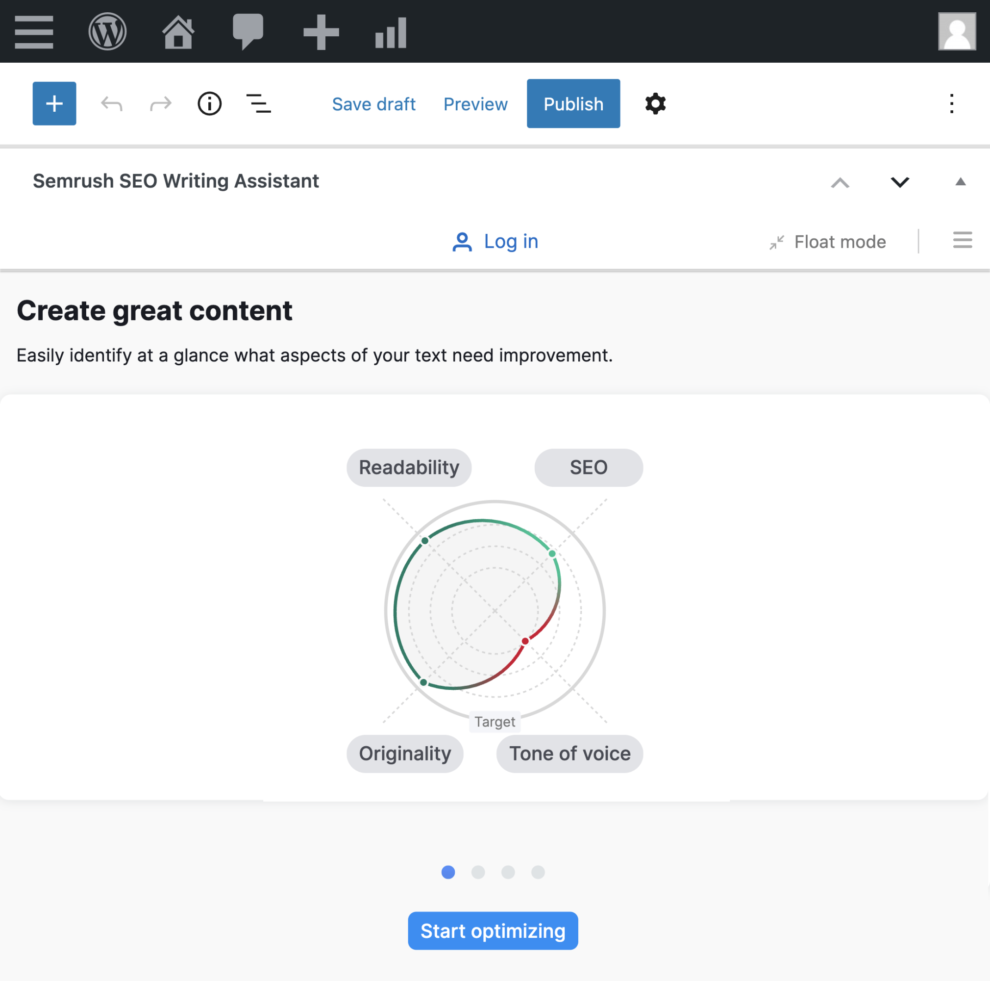 Plugin SEO Writing Assistant dans WordPress